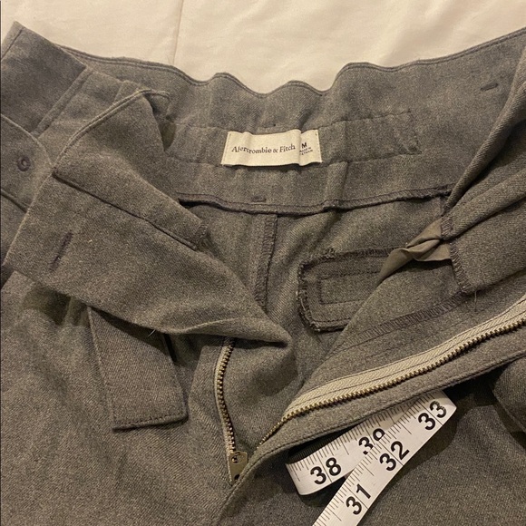 Abercrombie Gray High waist Wool Ankle Pants size M - Picture 6 of 6